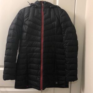 Lands’ End Black Puffer Coat size medium